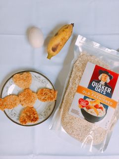 Hình của món Pancake chuối yến mạch cho bé.