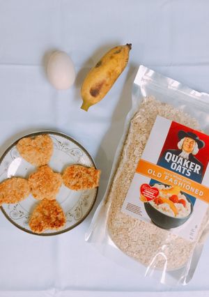 Hình của món Pancake chuối yến mạch cho bé.