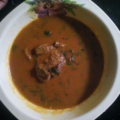 A picture of Dry okro soup.