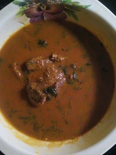 A picture of Dry okro soup.