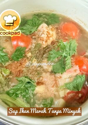 Gambar 👩‍🍳Sup Ikan Merah Tanpa Minyak