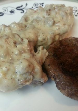 A picture of Appalachian Sausage Gravy for biscuits.