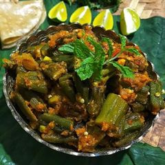 A picture of Spicy Tawa Bhindi.