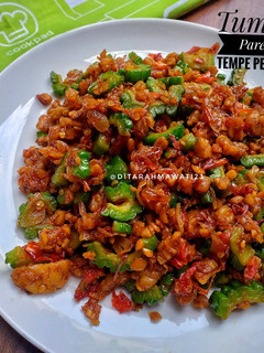 Foto resep Tumis Pare Tempe Pedas (anti pahit)