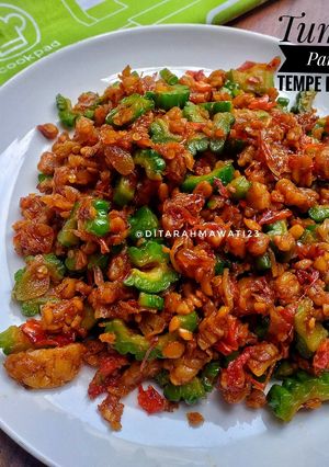 Foto resep Tumis Pare Tempe Pedas (anti pahit)
