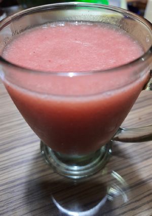 Foto resep Jus Jambu Jeruk Strawberry Tanpa Gula (Mixed Guava Orange Strawberry Juice)