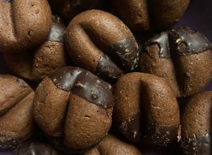 Una foto de Galletas de café y cacao
