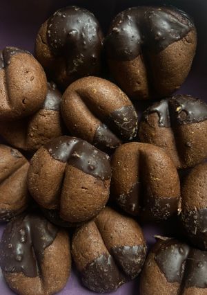 Una foto de Galletas de café y cacao