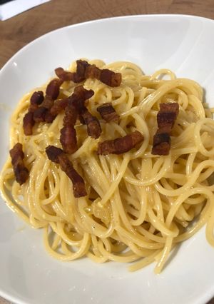 Una foto de Spaghetti Carbonara