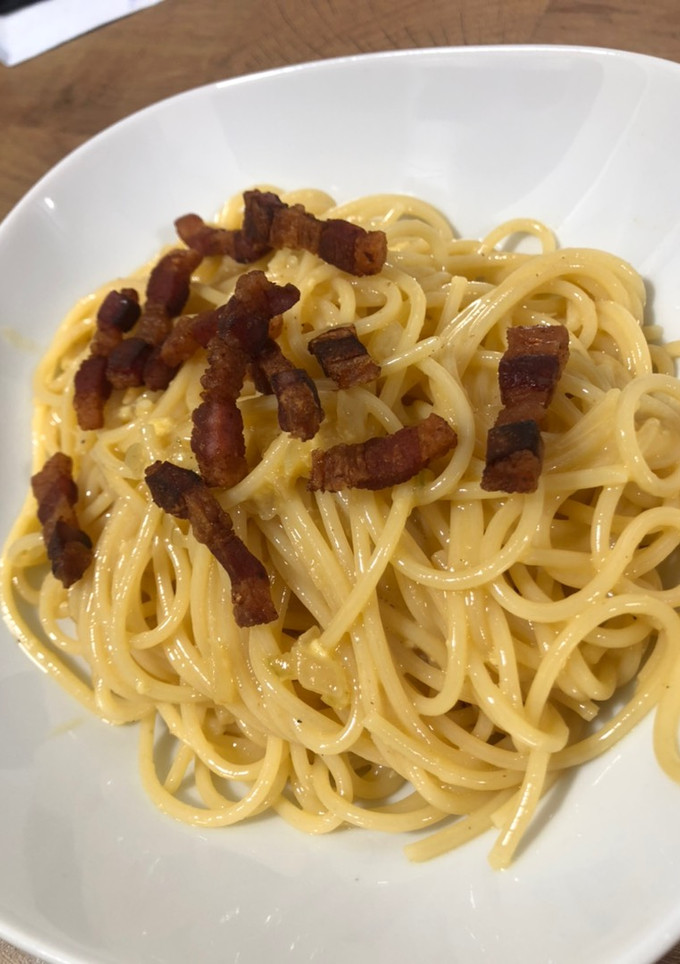 Una foto de Spaghetti Carbonara