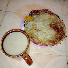 A picture of Wainar flour and kunu.