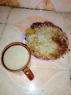 A picture of Wainar flour and kunu.