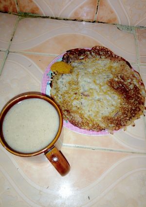 A picture of Wainar flour and kunu.