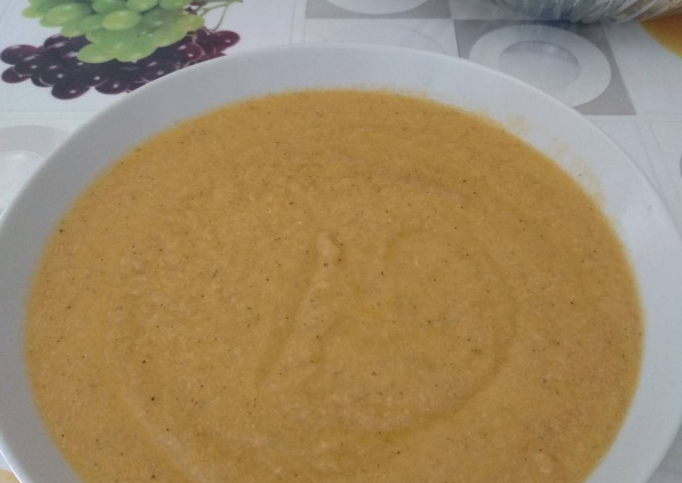 Crema de verduras con secreto