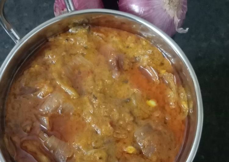 Recipe of Homemade Malai Pyaj Curry