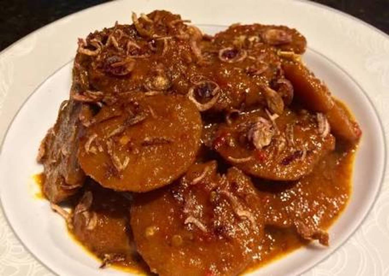 Semur jengkol pedas, manis, empuk dan enakkk berasa dagingðŸ˜ ðŸ˜ ðŸ˜ 