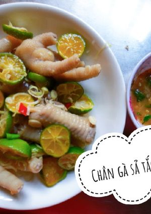 Hình của món Chân gà sả tắc.