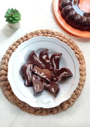 Foto resep Puding Cokelat Kelapa Muda
