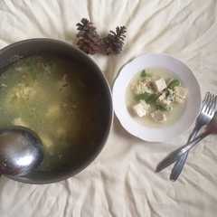 Sup Bakso Buncis Tahu Telur Wortel-レシピのメイン写真