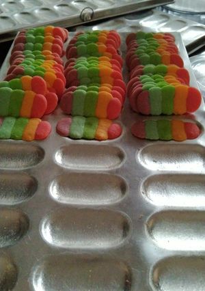 Foto resep Lidah kucing rainbow