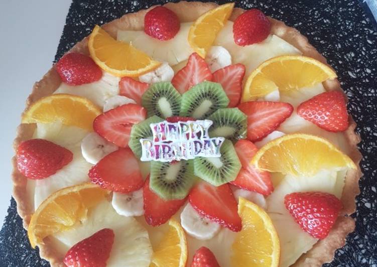 How to Make Quick Tarte au flanc et de fruits
