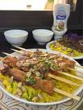 رز مطاعم مع شيش طاووق