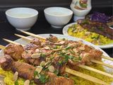 رز مطاعم مع شيش طاووق