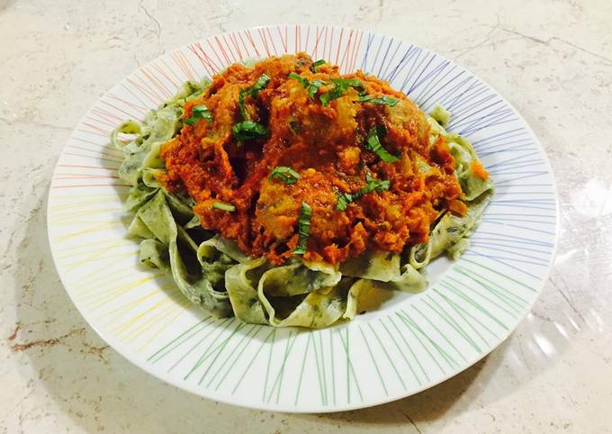 Steps to Prepare Super Quick Homemade Eggplant Meat Balls