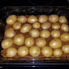 A picture of Parmesan Garlic Roasted Baby Potatoes.