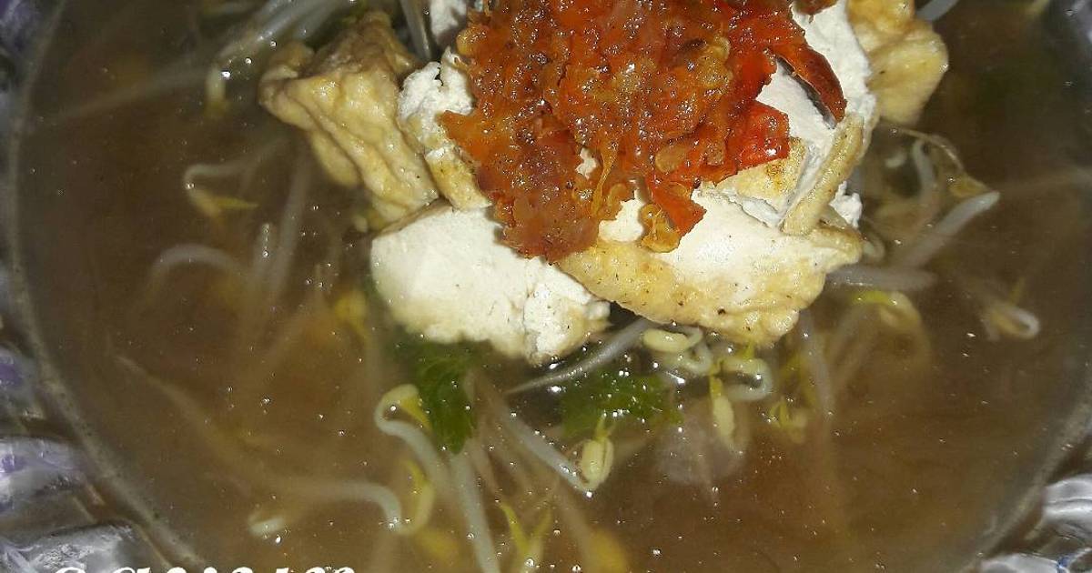 Resep 38. Sayur taoge / kecambah / sayur lontong mie tanpa Resep 38. Sayur taoge / kecambah / sayur lontong mie tanpa