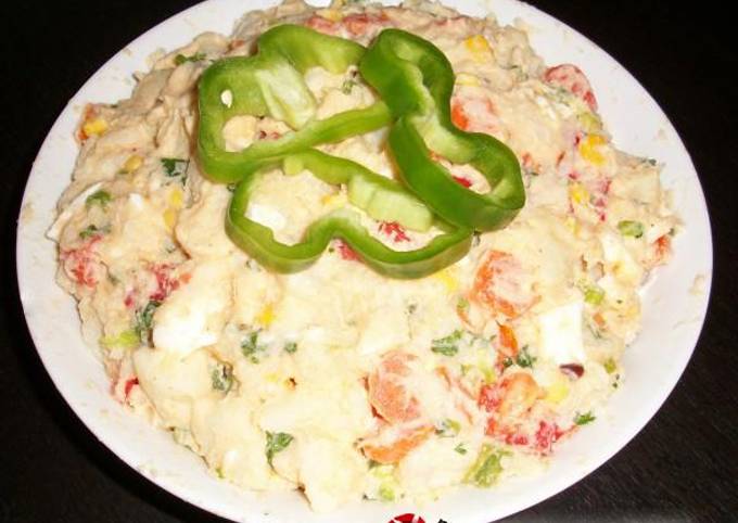 κύρια φωτογραφία συνταγής Πατατοσαλάτα γερμανική πολύχρωμη (Kartoffelsalat)