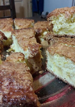 Una foto de Torta de naranja y manzana