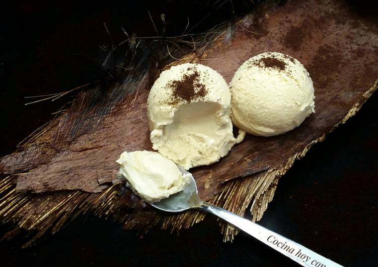 Helado de café elaborado con la Monsieur Cuisine Plus