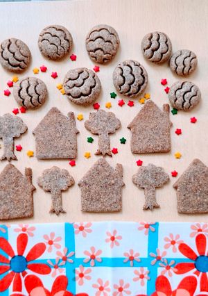 Una foto de Galletitas endulzadas con GLICINA ♥️Galletas de almendra, canela y jengibre fresco, sin gluten 🍪🎄