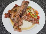 Una foto de como preparar chancho al horno
