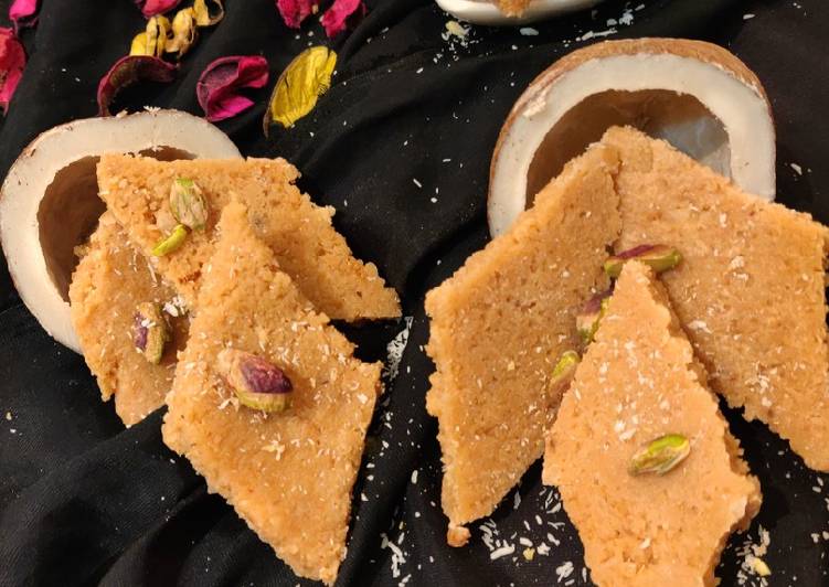Steps to Prepare Perfect Coconut burfi