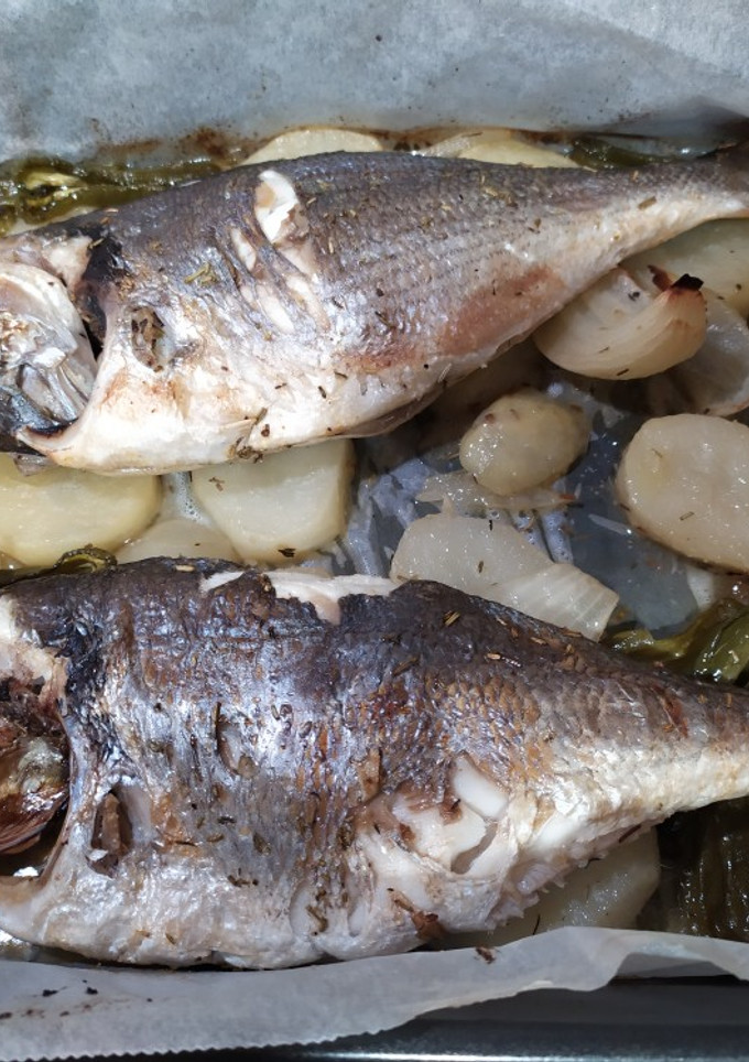 Una foto de Dorada al horno