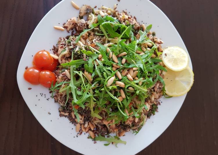 Simple Lemony Salmon Spaghetti