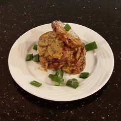 A picture of Potato and Mushroom Napoleon's.