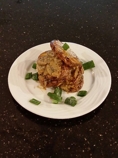 A picture of Potato and Mushroom Napoleon's.