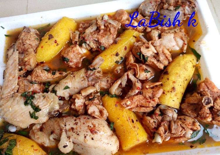 How to Make Quick Chicken peppersoup with plantain Cooking Basics for Beginners