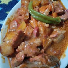 A picture of Pork Mechado.