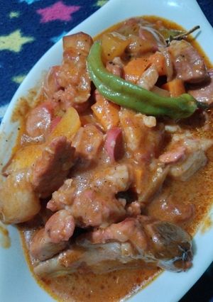 A picture of Pork Mechado.