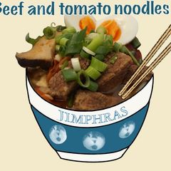 A picture of Beef & Tomato Noodles.
