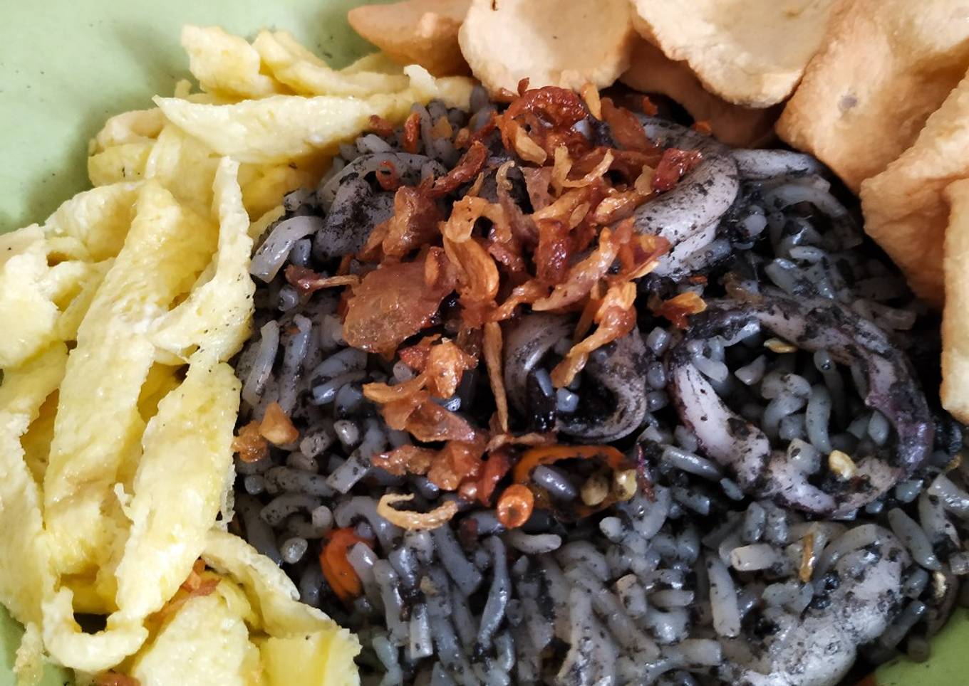 Van een Shirataki Nasi Goring Kumi Hitam # Van Tofol # Keto