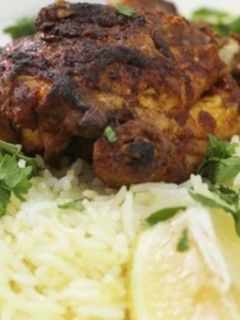صورة لوصفة طريقة عمل رز بالدجاج في الفرن