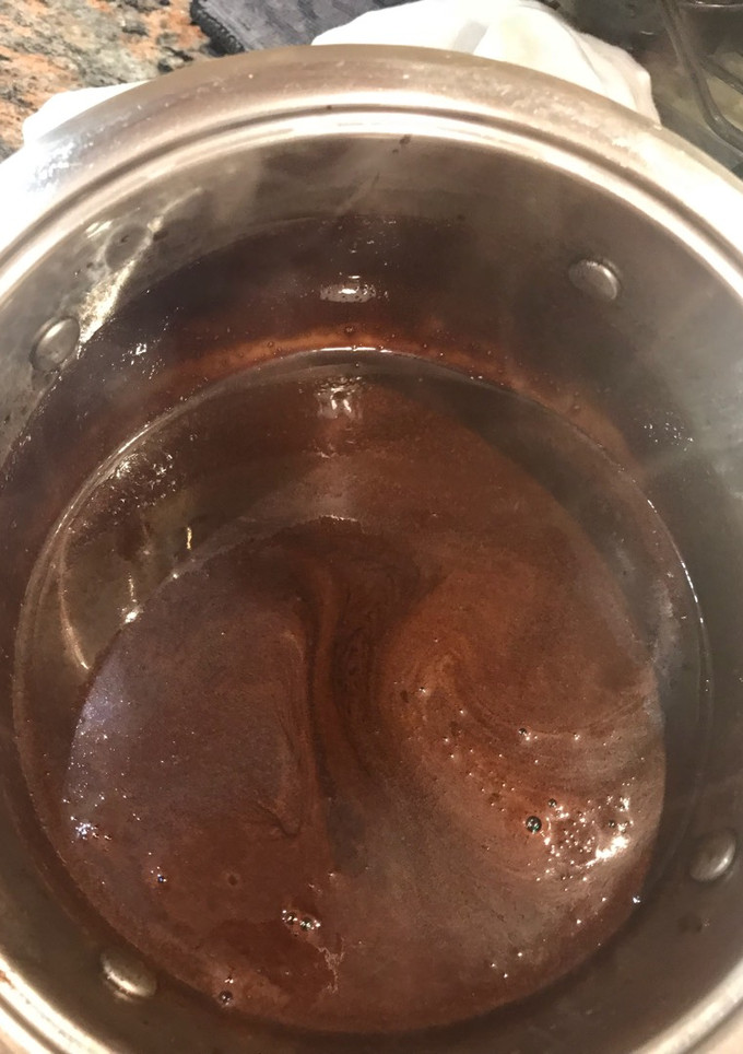 Una foto de Salsa chocolate para cobertura..