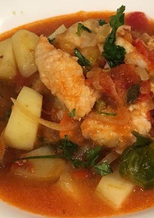 Una foto de Cocina económica: Caldillo de pescado