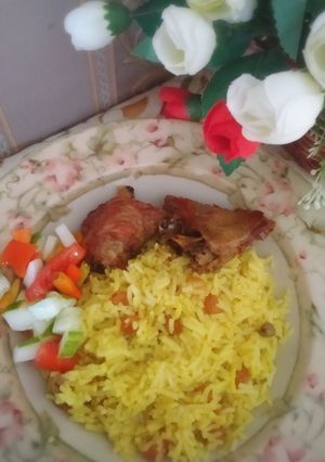 Foto resep Nasi Mandhi Ayam Kampung