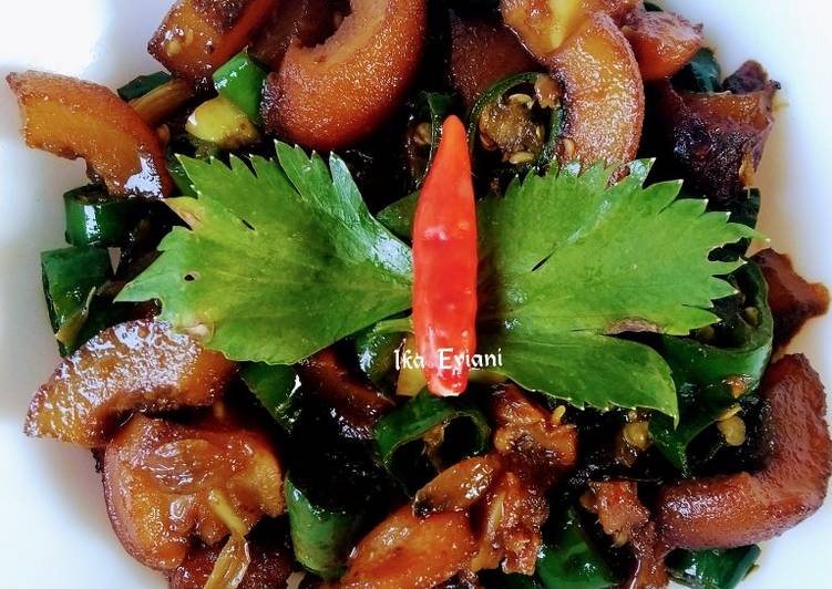 Recipe: Delicious Tumis Kikil Cabe Ijo